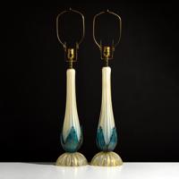 Pair of Murano Lamps, Manner of Barovier & Toso - Sold for $2,375 on 02-08-2020 (Lot 80).jpg